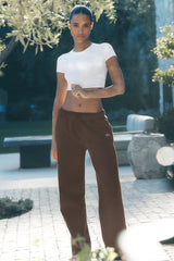 Accolade Straight Leg Sweatpant - Espresso