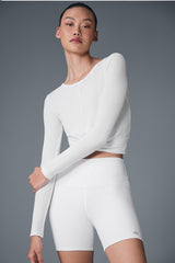 Cover Long Sleeve Top - White