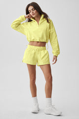 Cropped 1/4 Zip Alumni Pullover - Sunshine