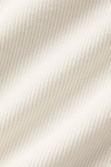 Ribbed Mesmerize Mock Neck Long Sleeve - Ivory