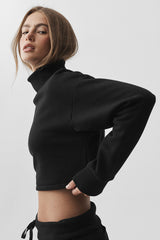 Cropped Serenity Coverup - Black