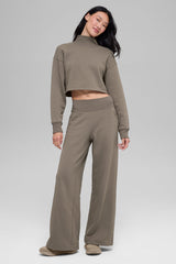 Cropped Serenity Coverup - Light Cocoa