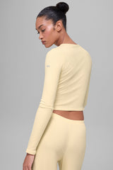 Dreamlight Long Sleeve Top - Candlelight Yellow