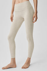 Alosoft High-Waist 7/8 Highlight Legging - Oatmeal Heather