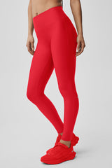 Airlift High-Waist Sleek Legging - Bright Red