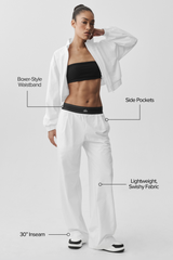 Suit Up Trouser (Long) - White/Black
