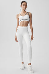 Airbrush High-Waist Fast Track Legging - White/Black