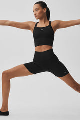 5" Seamless Ribbed Favorite Short - Black