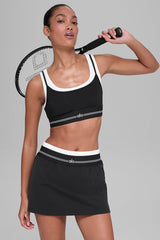 Airbrush Better Together Tennis Skirt - Black/White