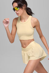 Seamless Delight High Neck Bra - Candlelight Yellow