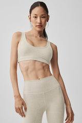 Alosoft Center Stage Bra - Oatmeal Heather