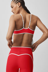 Airlift Charger Bra - Bright Red/White